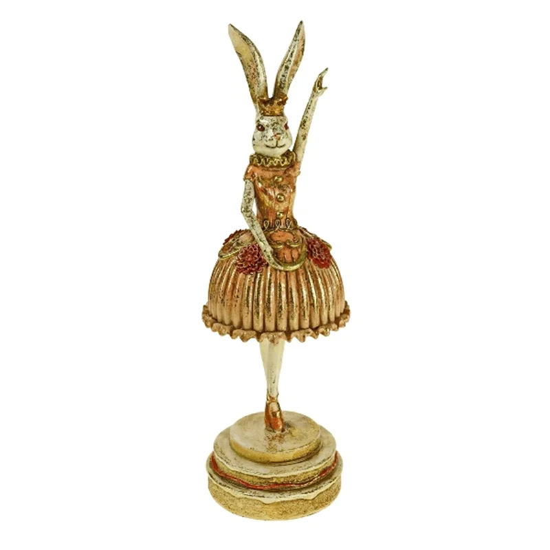 Hasenfigur Tänzerin Dekohase Vintage Osterdeko Nostalgisch Deko Ostern