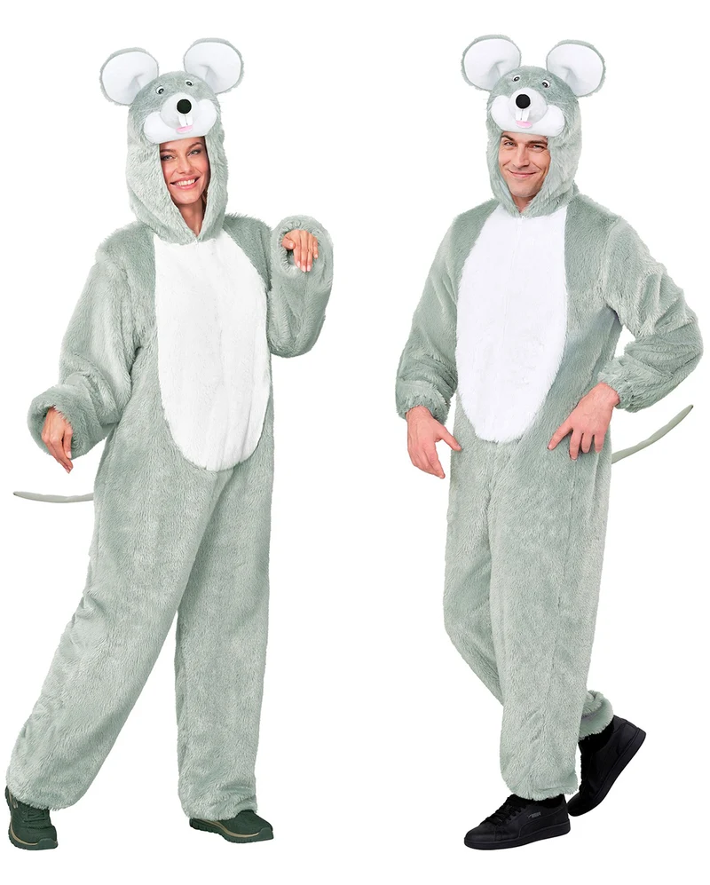 Maus Plüsch Jumpsuit Unisex Kostüm