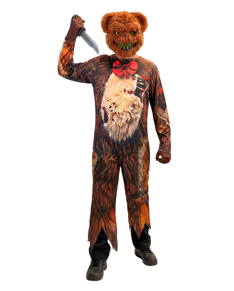 Zombie Bär Kinder Kostüm-Jumpsuit mit Maske