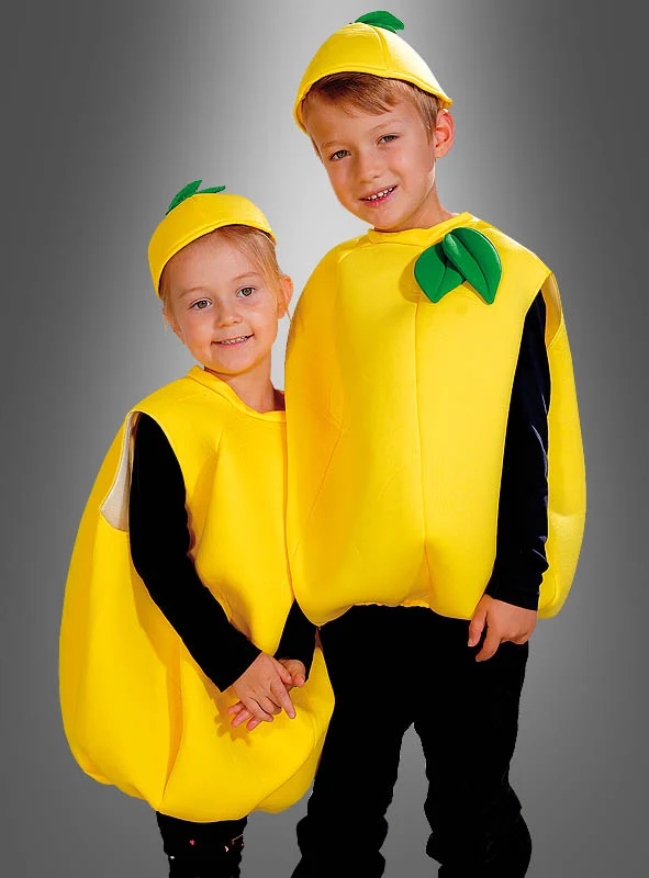 Zitrone Früchtekostüm für Kinder