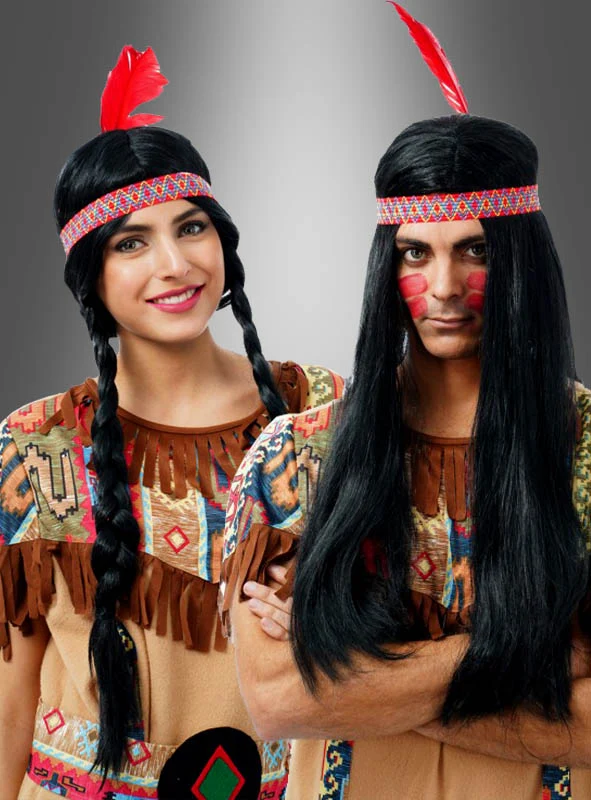 Indianerperücke für Erwachsene