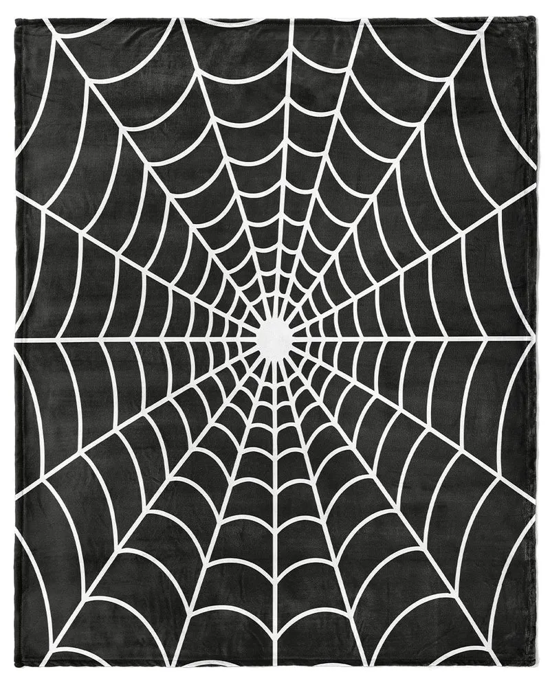 Noctis Manor „Spider Web“ Gothic Kuscheldecke 178x152cm