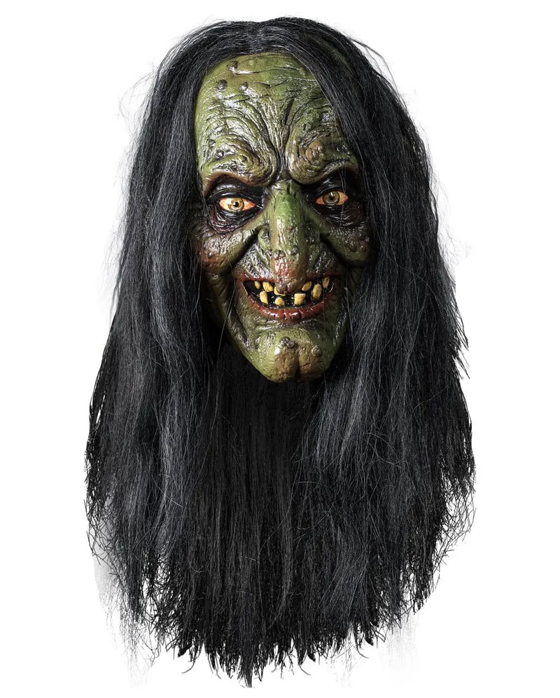 Venefica Moor Hexenmaske mit Haaren