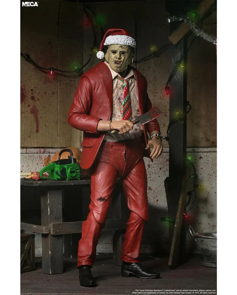 Texas Chainsaw Massacre Santa Leatherface Ultimate Action Figur 18cm