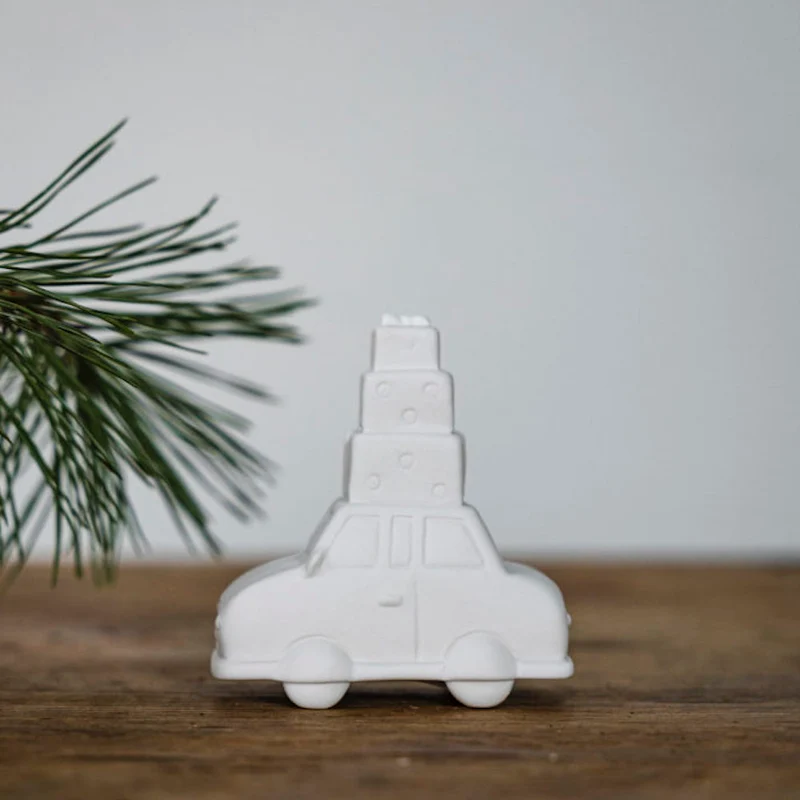 Storefactory Weihnachtsauto HJULSTAD weiß
