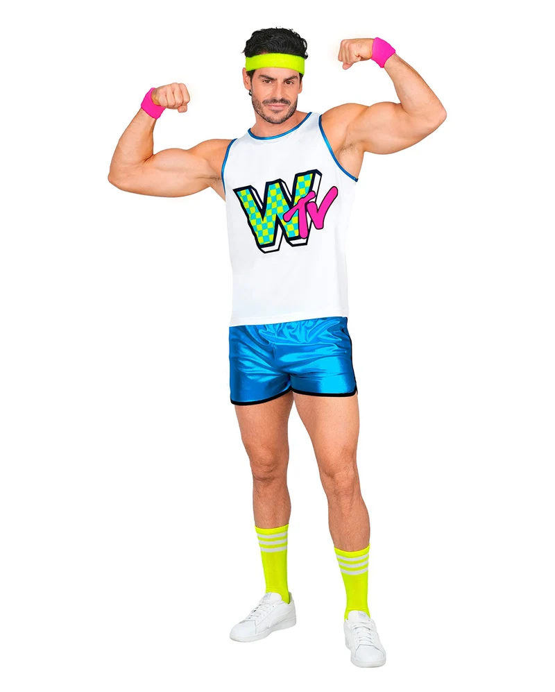 80s Aerobic Star Herren Kostüm