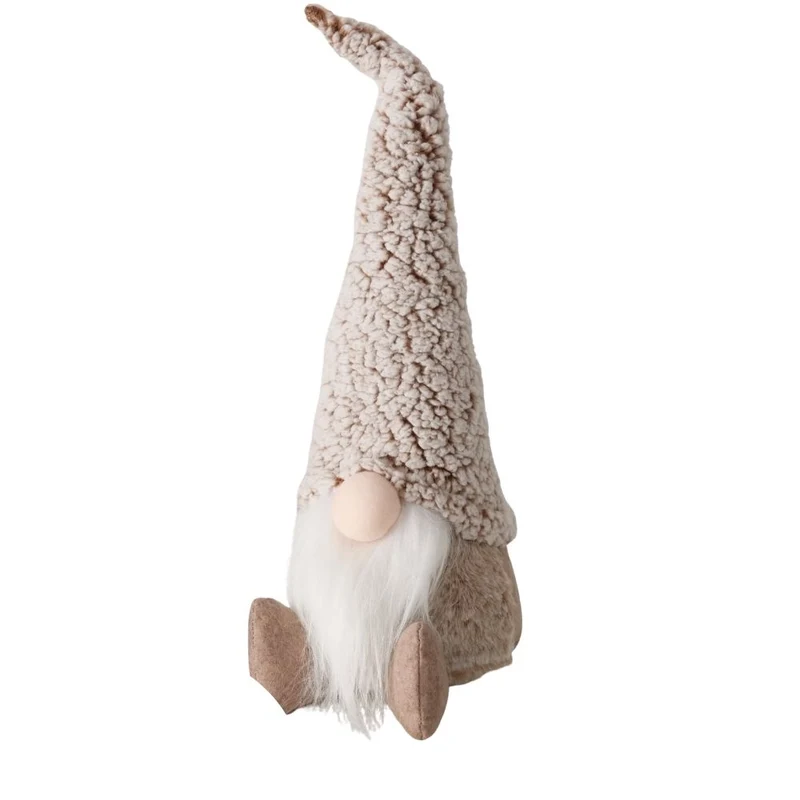 Dekofigur Wichtel Knut sitzend beige