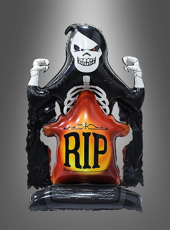 Grabstein Folienballon 122x76 cm Reaper RIP