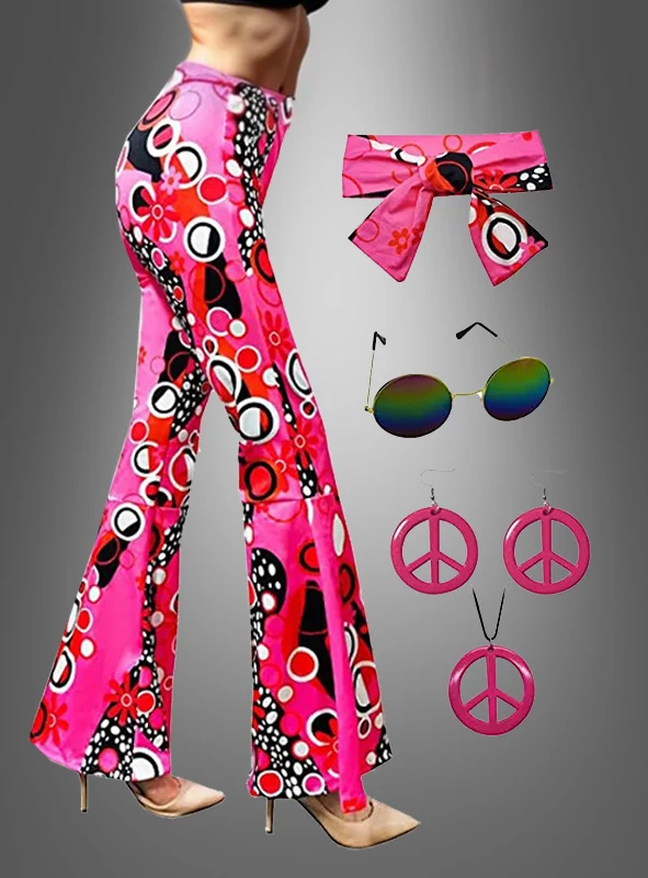 Hippie Schlaghose mit Accessoires