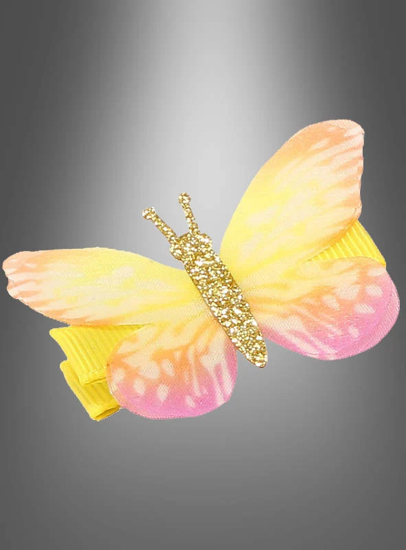 Haarclip Schmetterling mit Glitter