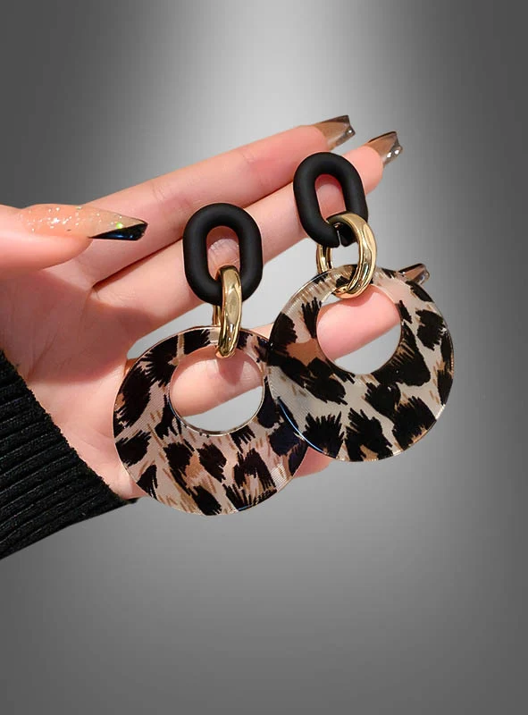 Leopard Ohrringe Modeschmuck