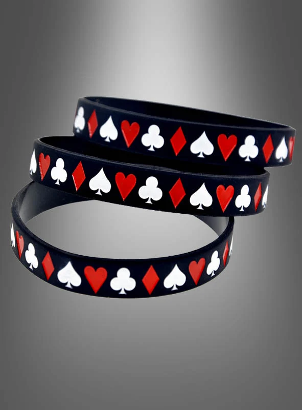 Casino Armband schwarz 1 Stück