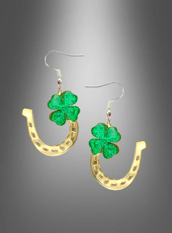 St. Patricks Day Ohrringe Kleeblatt
