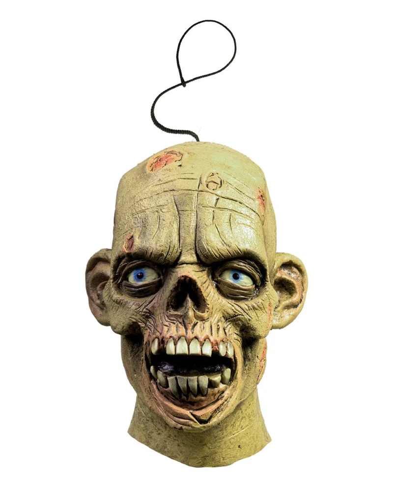 Zombie Schädel als Schrumpfkopf Hängefigur 15cm