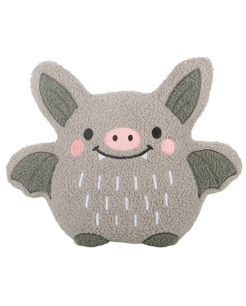 Niedliches Fledermaus Bouclé-Kissen 32cm