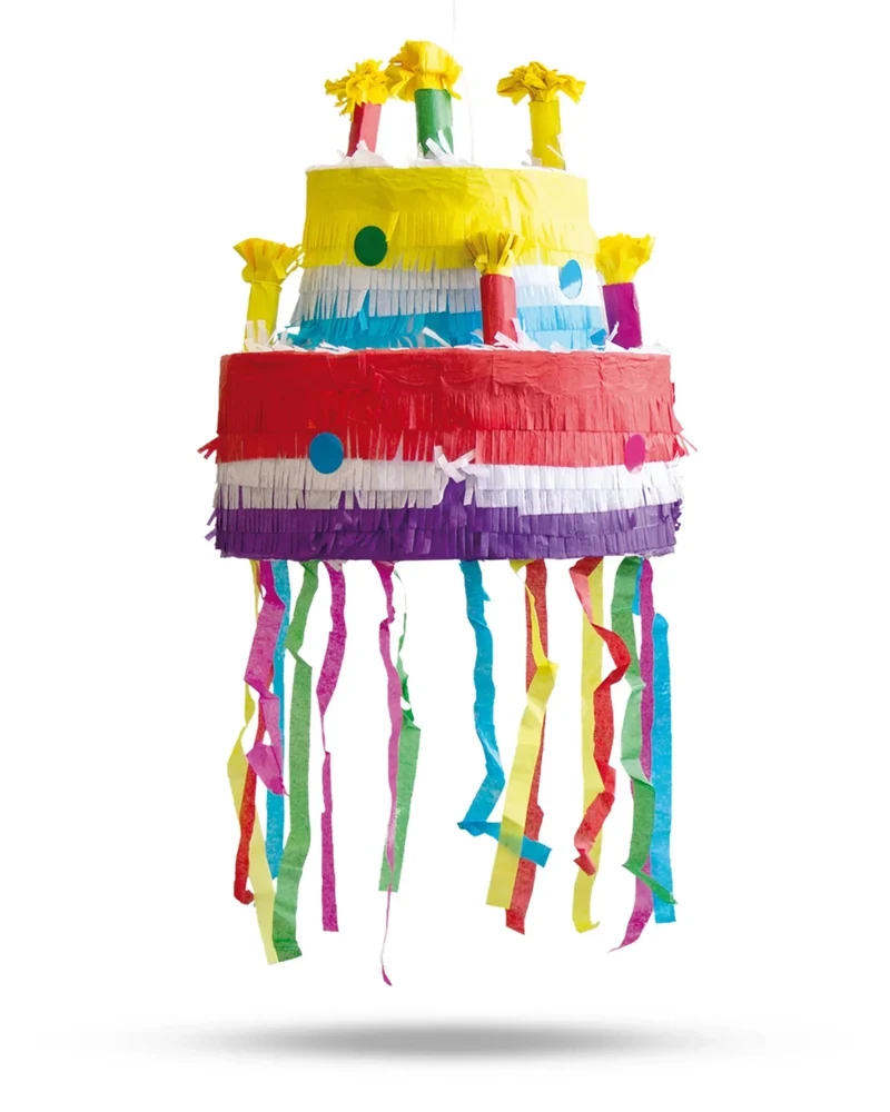 Kuchen-Piñata, bunt, 31 cm