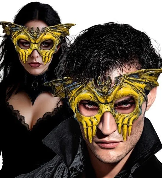 AUGENMASKE „TOTENKOPF-FLEDERMAUS“ – HARTER KUNSTSTOFF