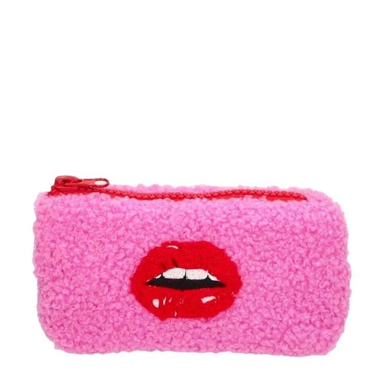 Voyage Teddy-Tasche Lippen S pink