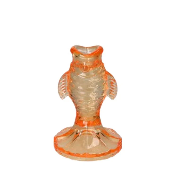 Jacquard Kerzenhalter Fisch orange 12,5 cm