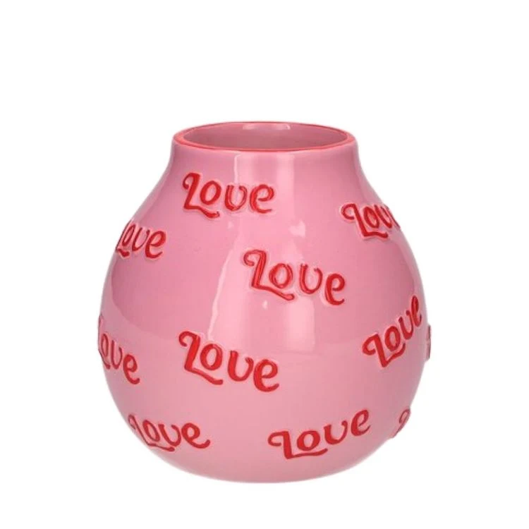 Artisan Vase Love S rosa-rot