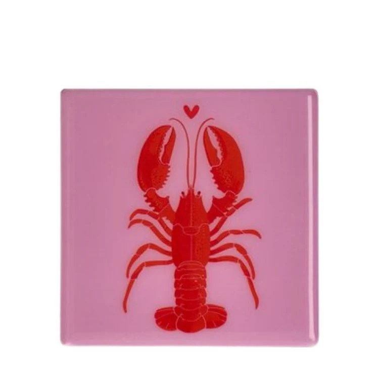 Love Tiles Untersetzer Hummer rosa