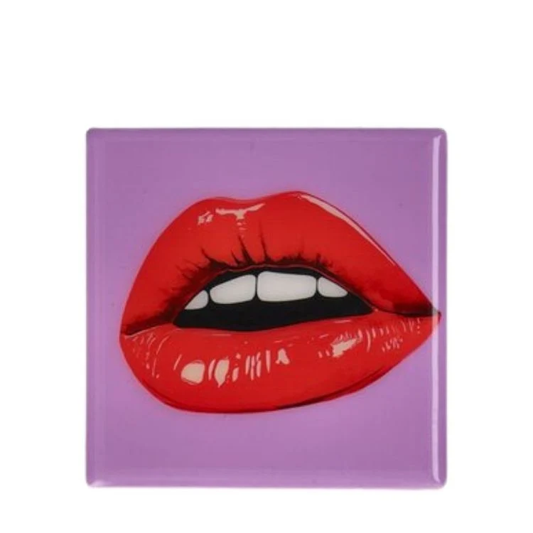 Love Tiles Untersetzer Lippen lila