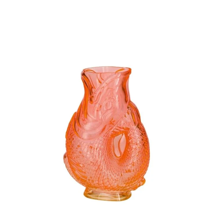 Jacquard Fischvase orange 16 cm