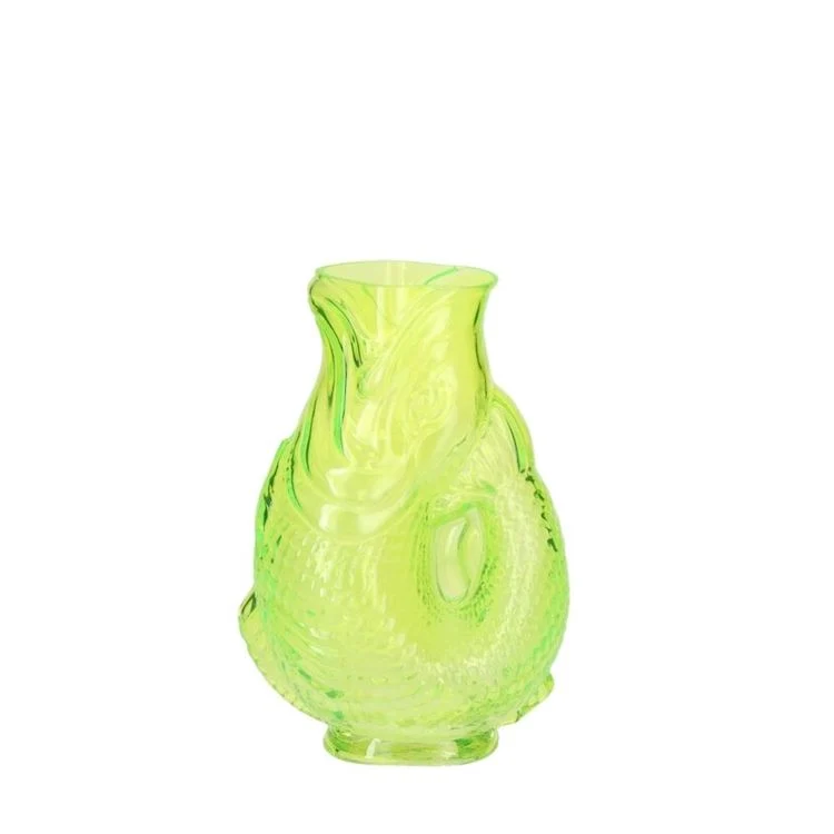 Jacquard Fischvase grün 16 cm
