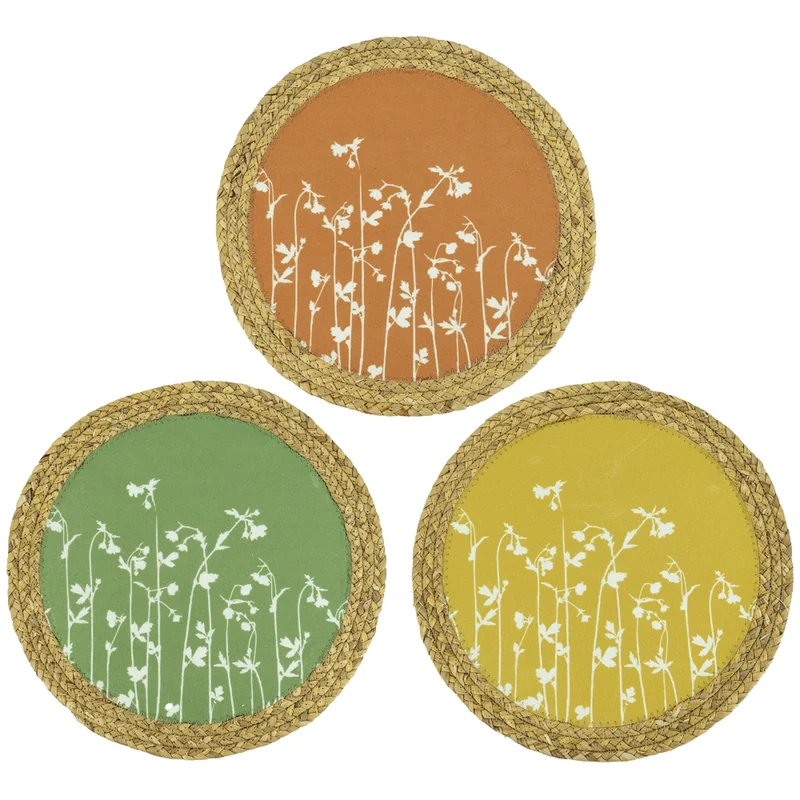 6er Set Platzset rund Terracotta