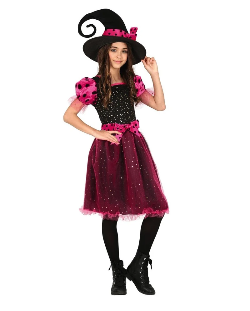Rosa Glitzer Mädchen Halloween Kostüm