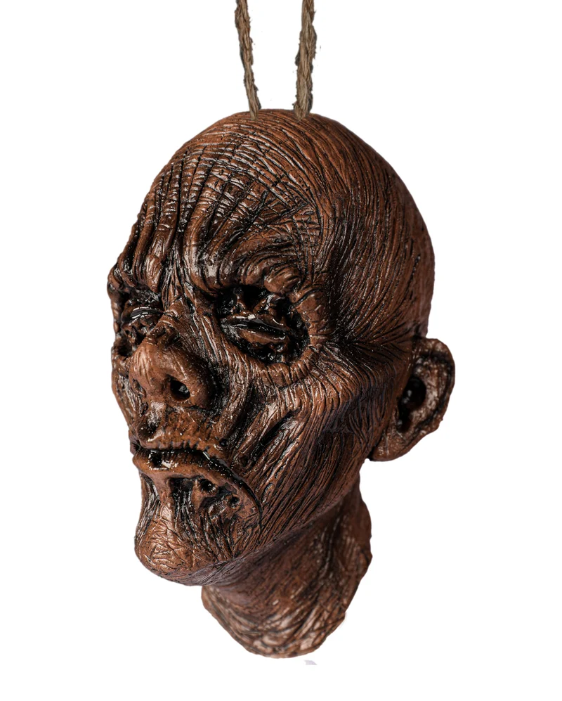 Voodoo Schrumpfkopf Mini Maske Hängefigur 15cm
