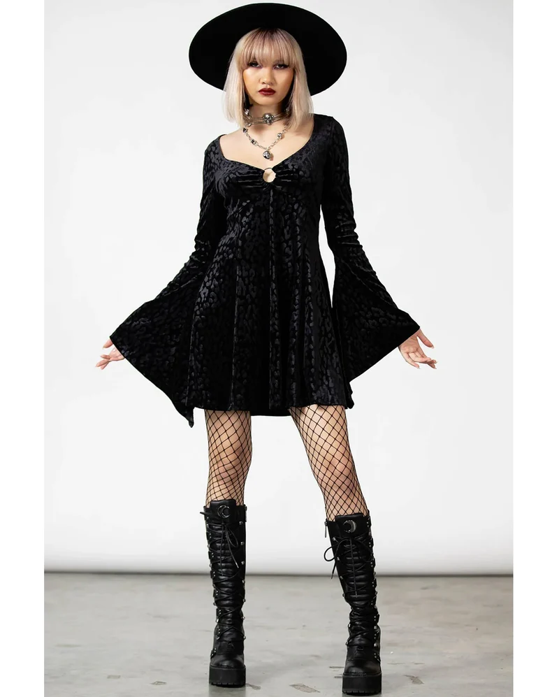 Nightcall Langarm Kleid KILLSTAR