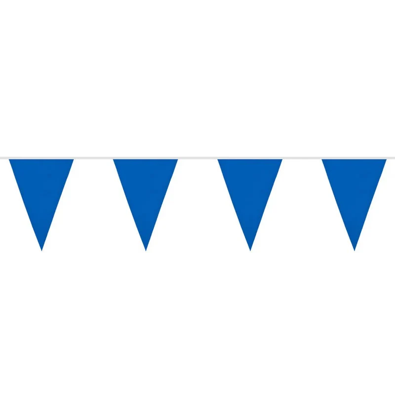 Fahnenkette aus Polyester, blau (26 x 18 cm) (6 m)