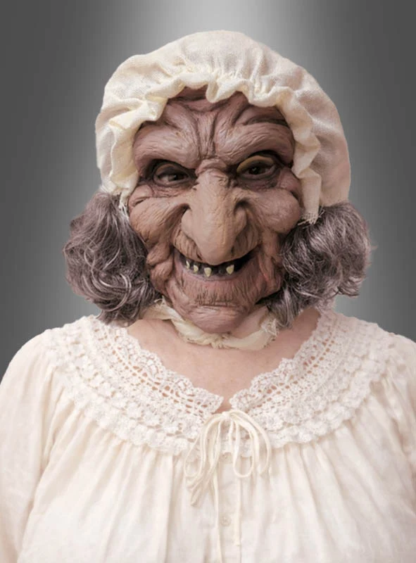 Großmutter Latex Maske mit Haube