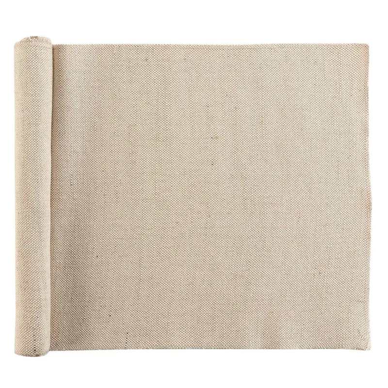 Tischläufer Jute Hellbraun 140 x 35 cm Tischdecke natur beige