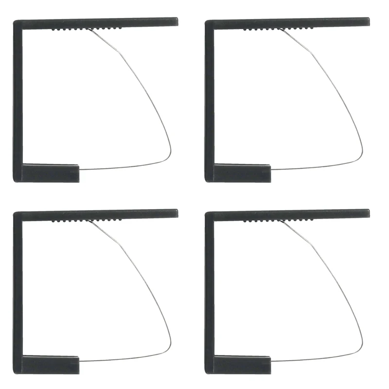 4er Set Tischdeckenhalter Schwarz