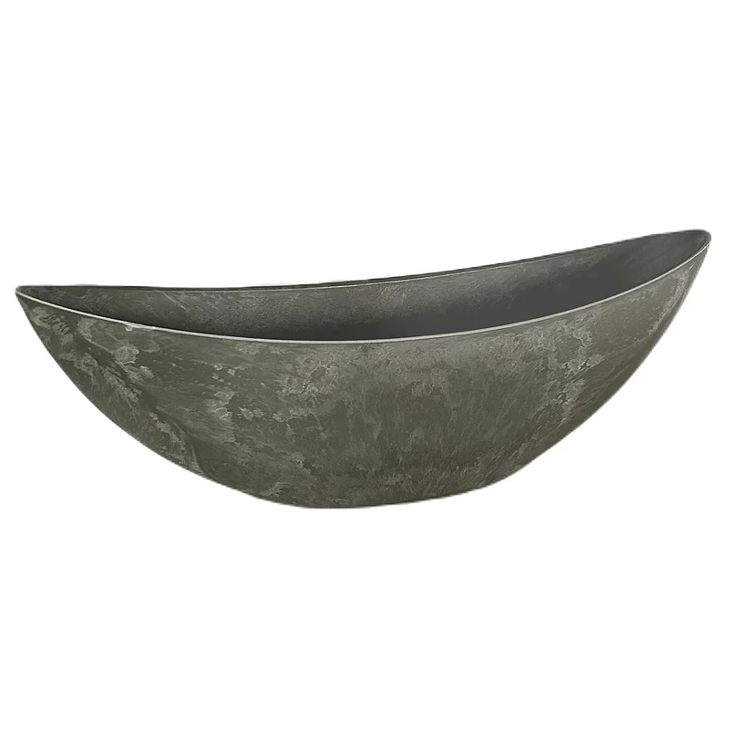 Pflanzschale Schiffform Grau