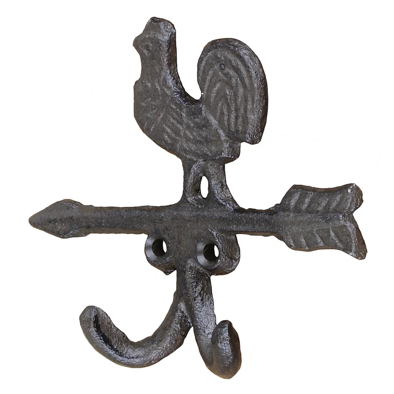 Wandhaken Hahn Braun
