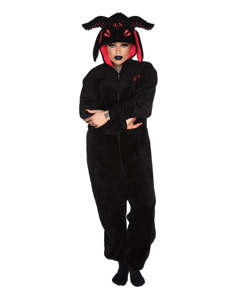 KILLSTAR Baphomet Onesie mit Mütze