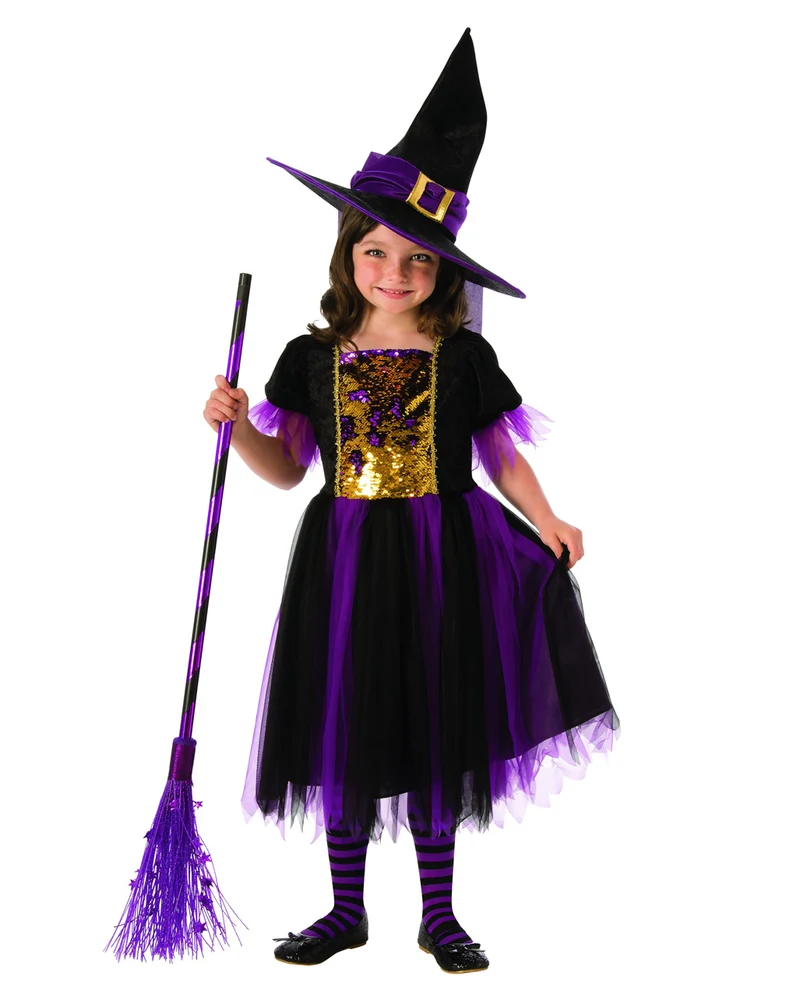 Magic Glitter Hexe Kinderkostüm