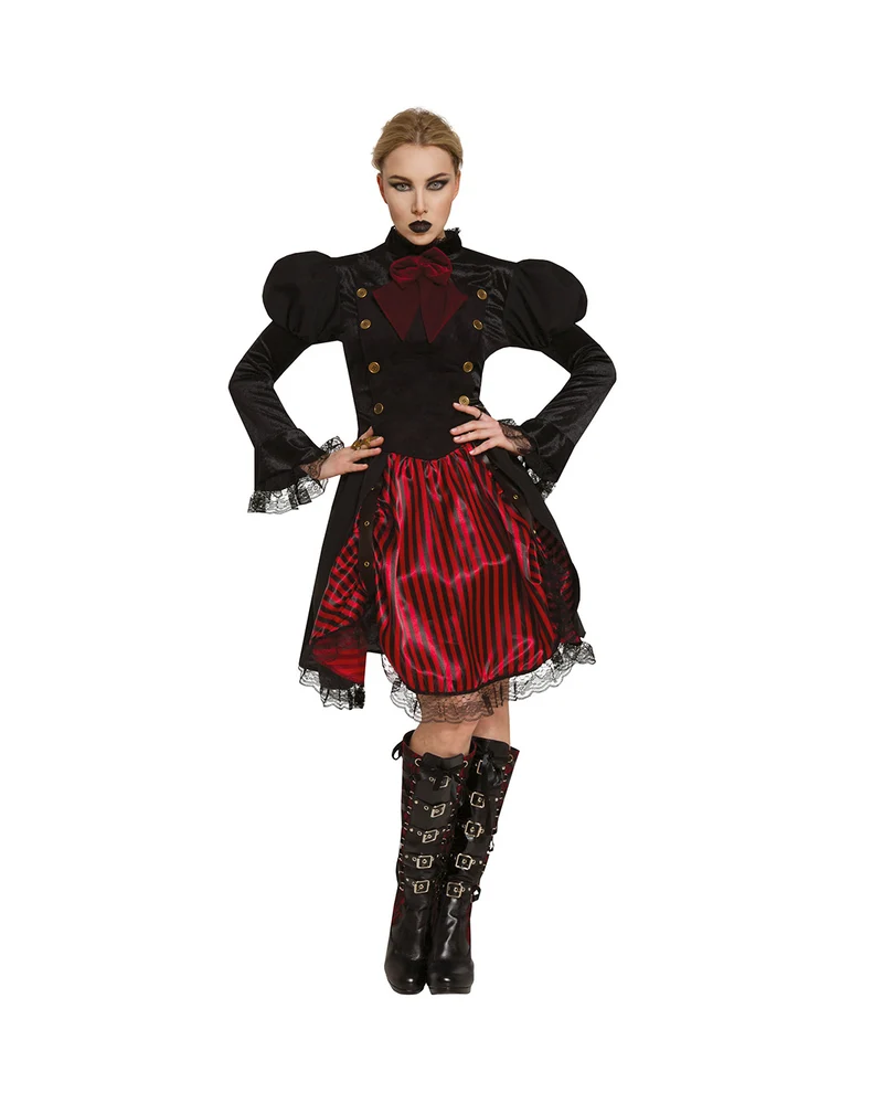 Finstere Goth Fürstin Kostüm für Damen