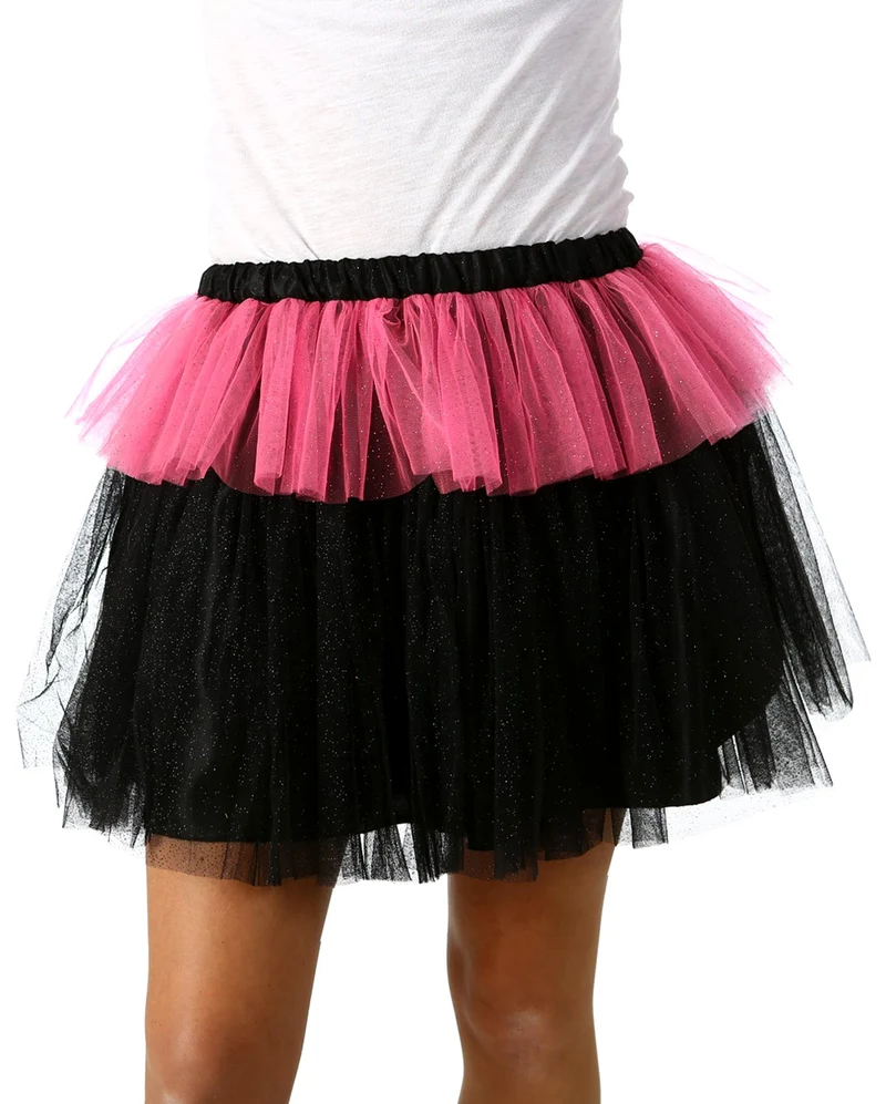 MonStar Glitzer Tutu schwarz-pink
