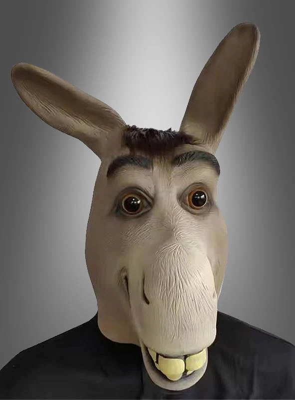 SHREK Esel Latex Vollmaske