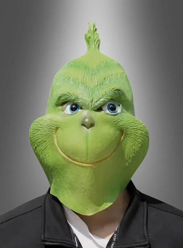 Monster Vollmaske grün aus Latex