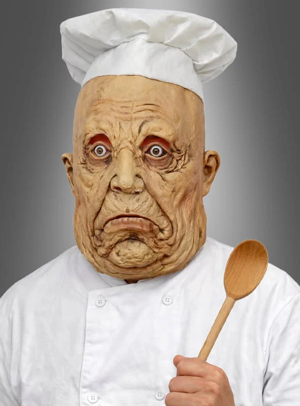 Böser Zombie Koch Vollmaske