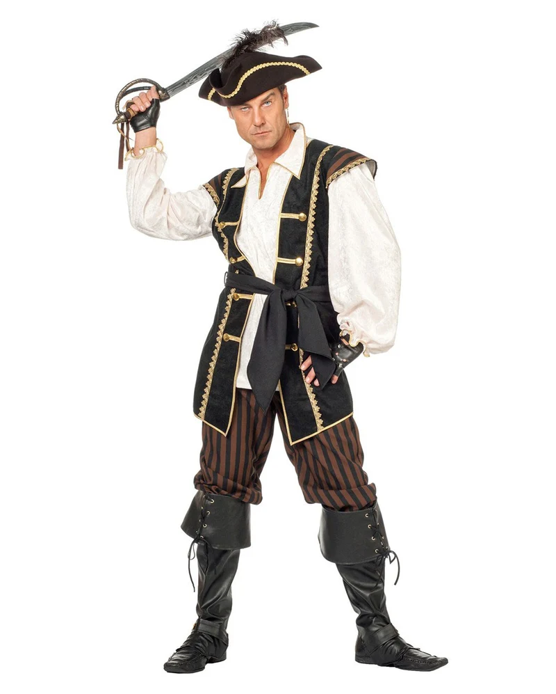 Piraten Commander Männer Kostüm