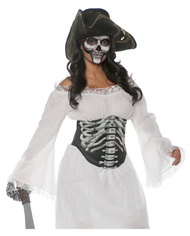 Skelett Mieder für Halloween