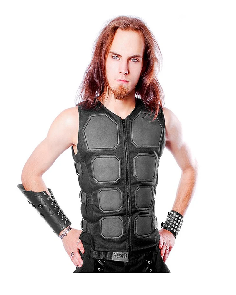 Schwarze Cyber Gothic Weste