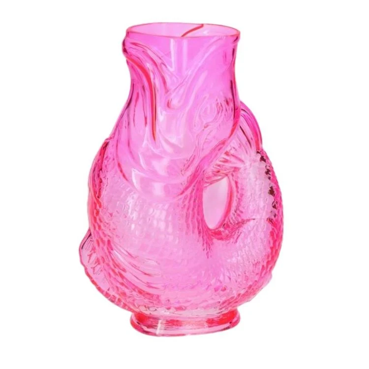 Jacquard Fischvase pink 30 cm