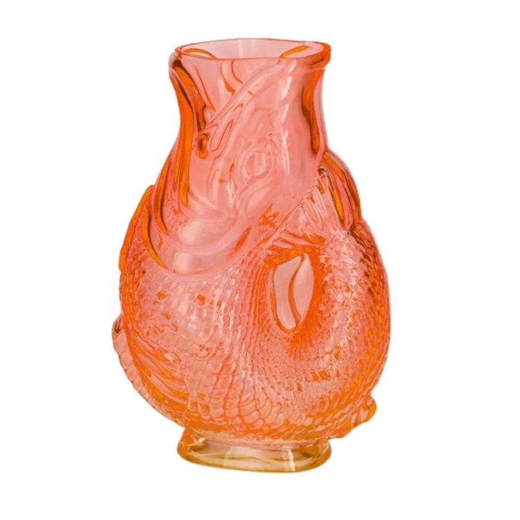 Jacquard Fischvase orange 30 cm